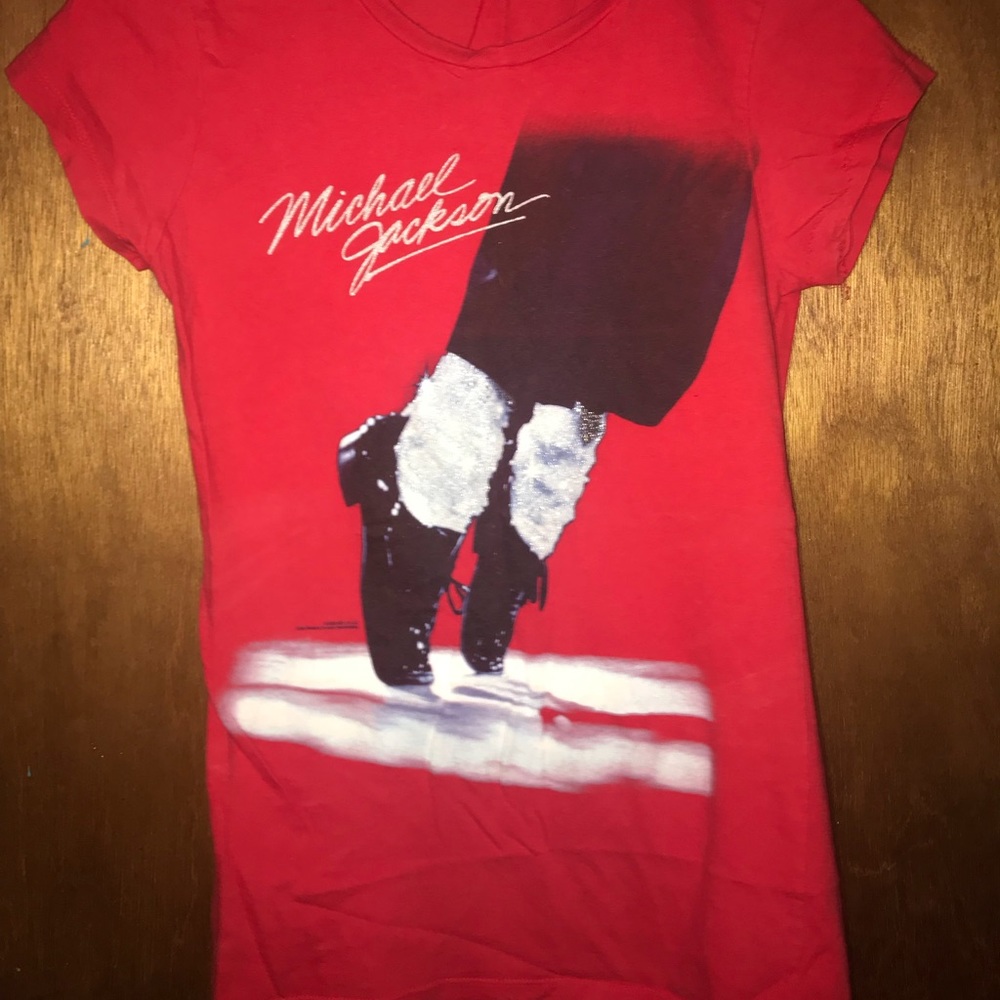 Red Michael Jackson Tee